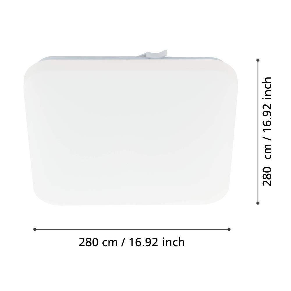 97874_DIMENSION_0001 | Eglo Romania Aplică/Plafonieră FRANIA LED 10W IP20 97874
