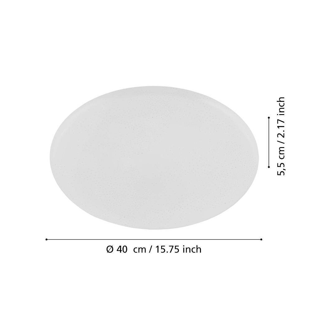 98236_DIMENSION_0001 | Eglo Romania Aplică/Plafonieră FRANIA-A LED 19W IP20 98236