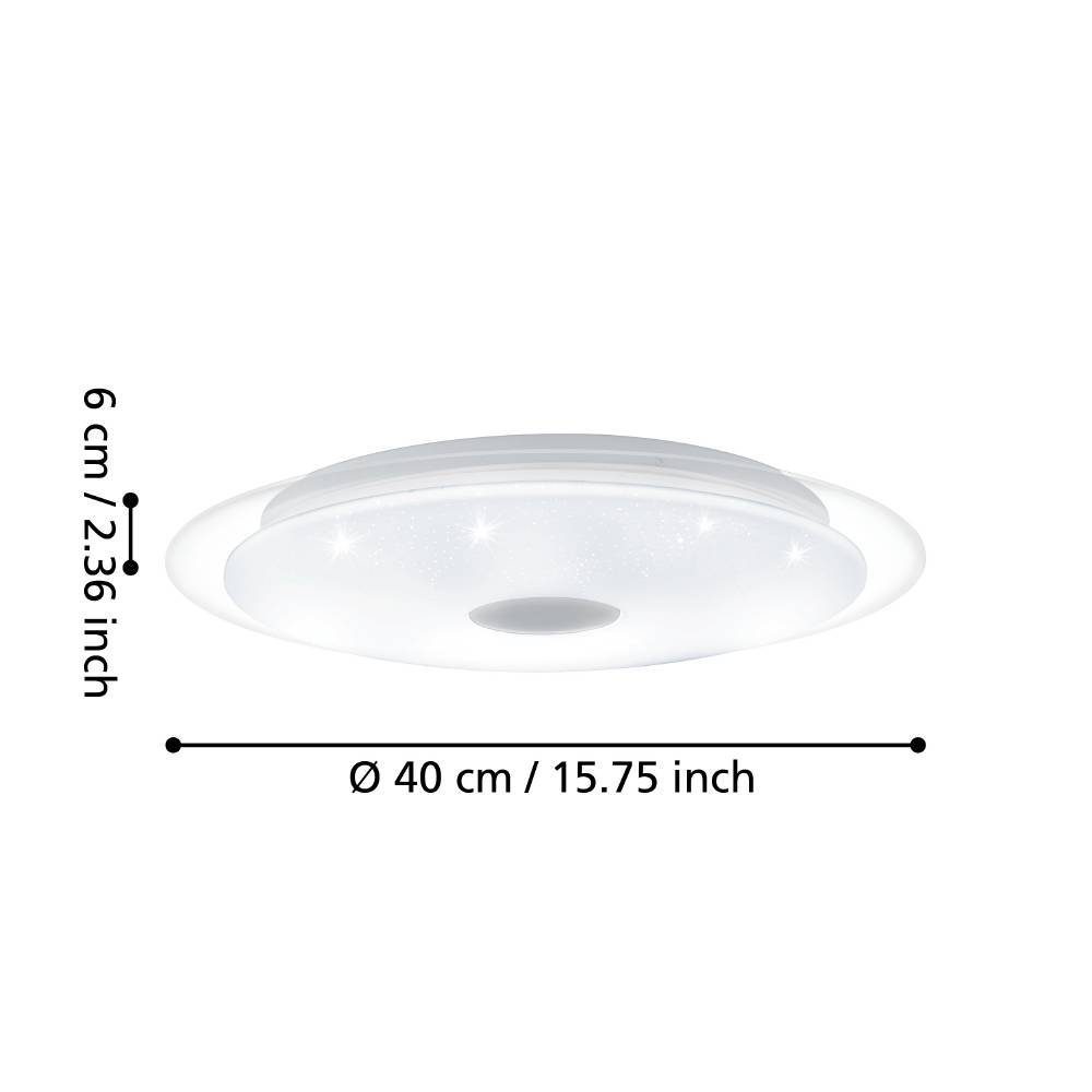 98323_DIMENSION_0001 | Eglo Romania Aplică/Plafonieră LANCIANO 1 LED 18.8W IP20 98323