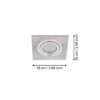 98637_DIMENSION_0001 | Eglo Romania Set 3 spoturi AREITIO GU10 3X4.6W IP20 98637