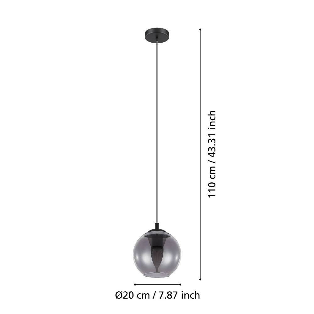 98651_DIMENSION_0001 | Eglo Romania Pendul ARISCANI E27 IP20 98651