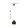 33345_DIMENSION_0001 | Eglo Romania Pendul ROCCAFORTE E14 IP20 33345