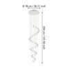39545_DIMENSION_0001 | Eglo Romania Lustră PIANOPOLI 1 LED 40X1.8W IP20 39545
