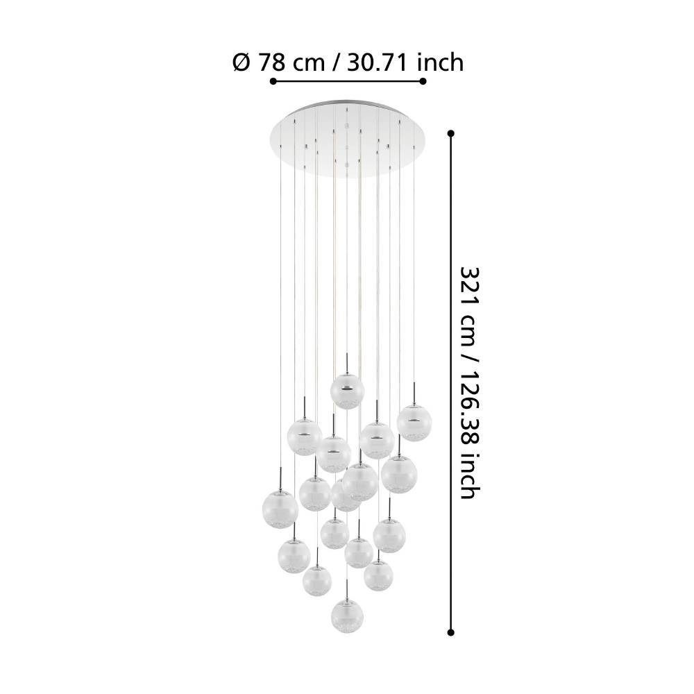 39547_DIMENSION_0001 | Eglo Romania Lustră MONTEFIO 2 LED 17X5W IP20 39547