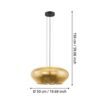 39595_DIMENSION_0001 | Eglo Romania Pendul PRIORAT 3XE27 IP20 39595