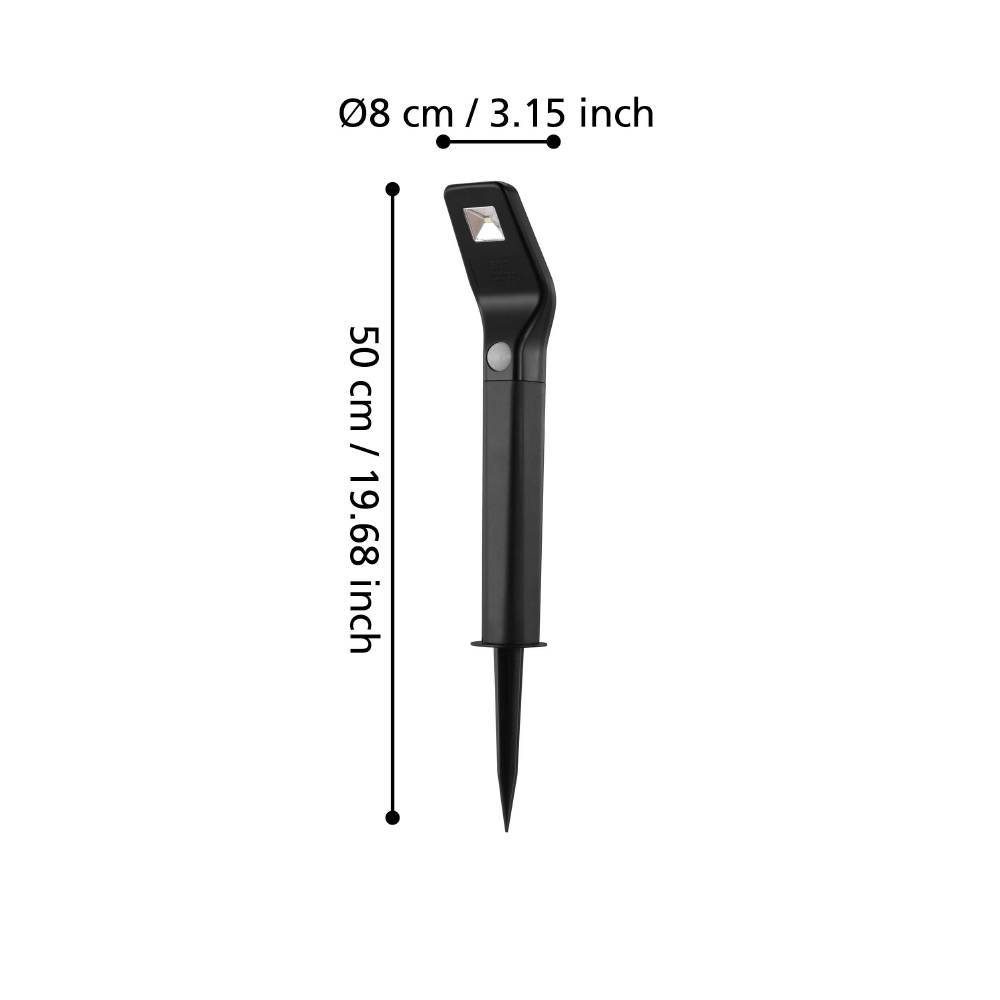 48688_DIMENSION_0001 | Eglo Romania Set 2 lămpi solare 2X(1X0.5W) 48688