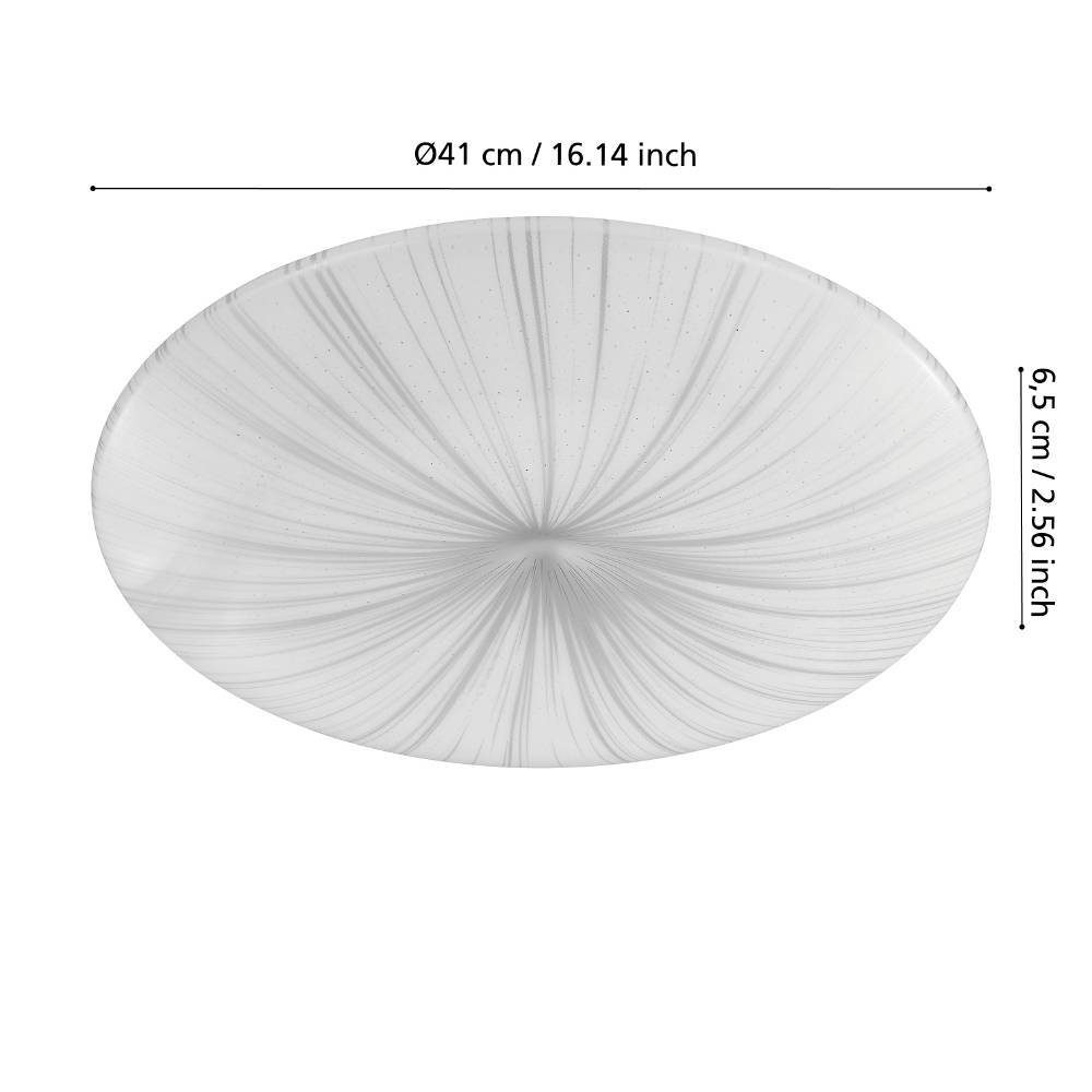98325_DIMENSION_0001 | Eglo Romania Aplică/Plafonieră NIEVES LED 19.5W IP20 98325
