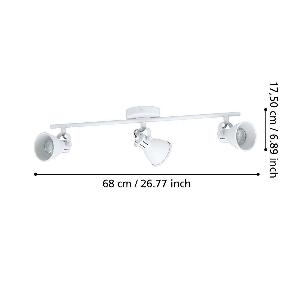 98395_DIMENSION_0001 | Eglo Romania Spot pe bară SERAS 1 GU10 3X3W IP20 98395