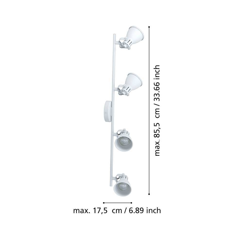 98396_DIMENSION_0001 | Eglo Romania Spot pe bară SERAS 1 GU10LED 4X3W 98396