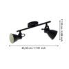 98398_DIMENSION_0001 | Eglo Romania Spot pe bară SERAS 2 GU10 2X3W IP20 98398