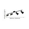 98408_DIMENSION_0001 | Eglo Romania Spot pe bară SERAS 2 GU10 4X3W IP20 98408