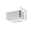 98425_DIMENSION_0001 | Eglo Romania Aplică SANIA 4 LED 10W IP20 98425