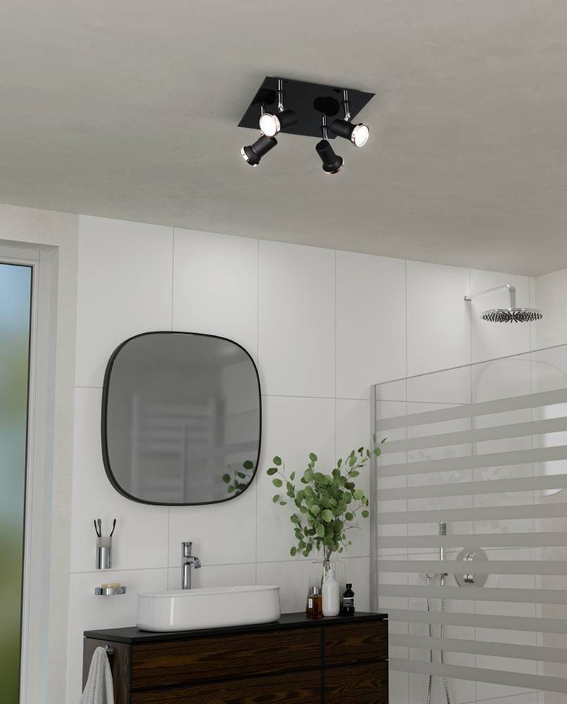 33678_AMBIENT_0001 | Eglo Romania Aplică/Plafonieră TAMARA 1 LED 4X3W IP44 33678