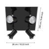 33678_DIMENSION_0001 | Eglo Romania Aplică/Plafonieră TAMARA 1 LED 4X3W IP44 33678