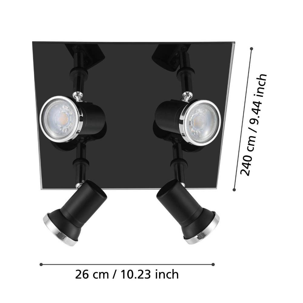33678_DIMENSION_0001 | Eglo Romania Aplică/Plafonieră TAMARA 1 LED 4X3W IP44 33678