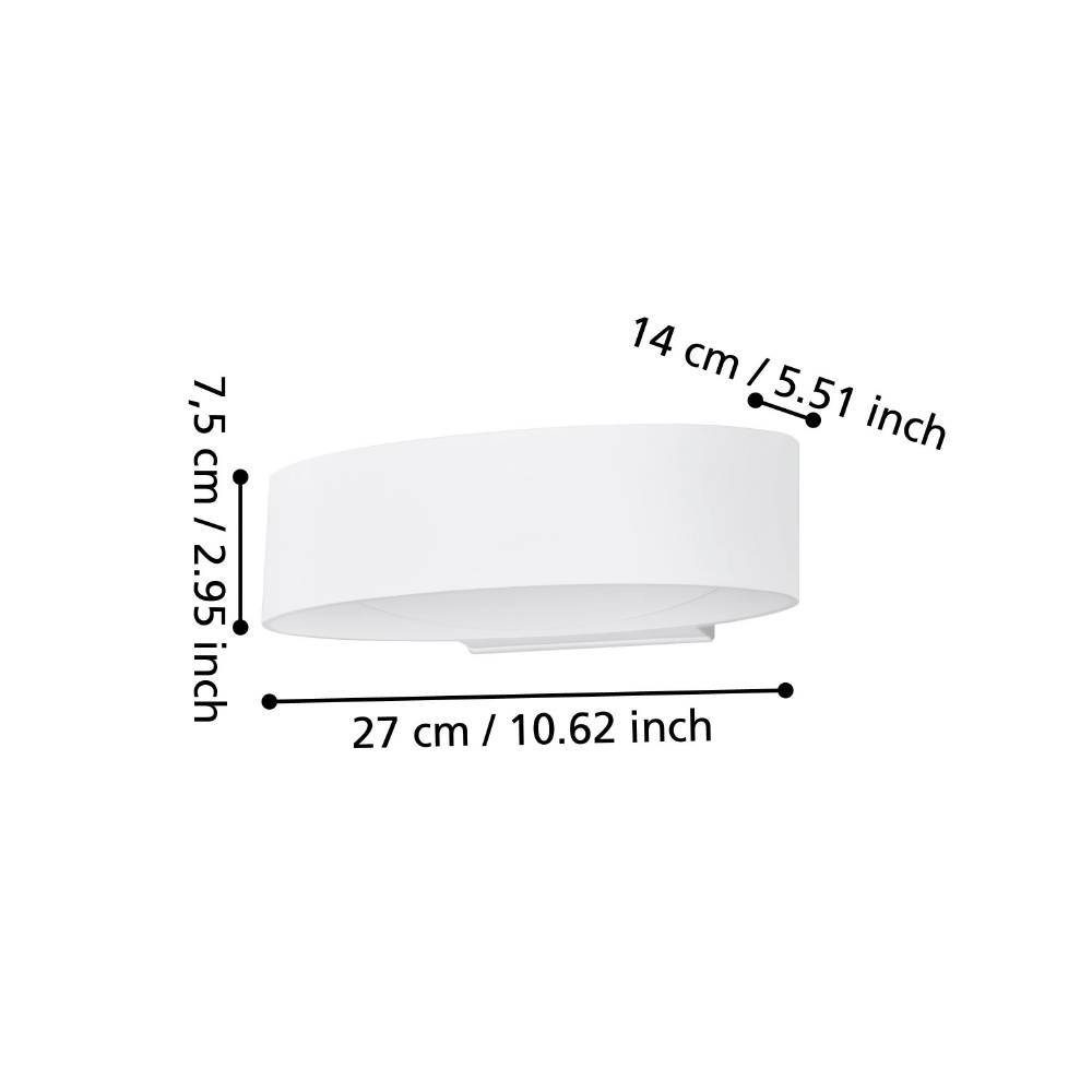 98709_DIMENSION_0001 | Eglo Romania Aplică CHINOA LED 10W IP54 98709