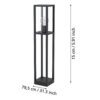 98715_DIMENSION_0001 | Eglo Romania Lampadar CASCINETTA E27 IP54 98715
