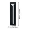 98751_DIMENSION_0001 | Eglo Romania Stâlp NEMBRO LED 10W IP54 98751