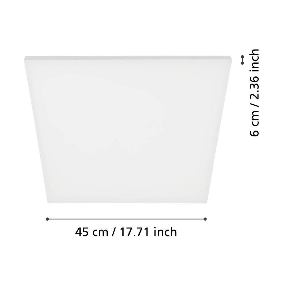 98902_DIMENSION_0001 | Eglo Romania Panou aplicat TURCONA LED 20W IP20 98902