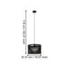 99345_DIMENSION_0001 | Eglo Romania Pendul CREMELLA E27 IP20 99345