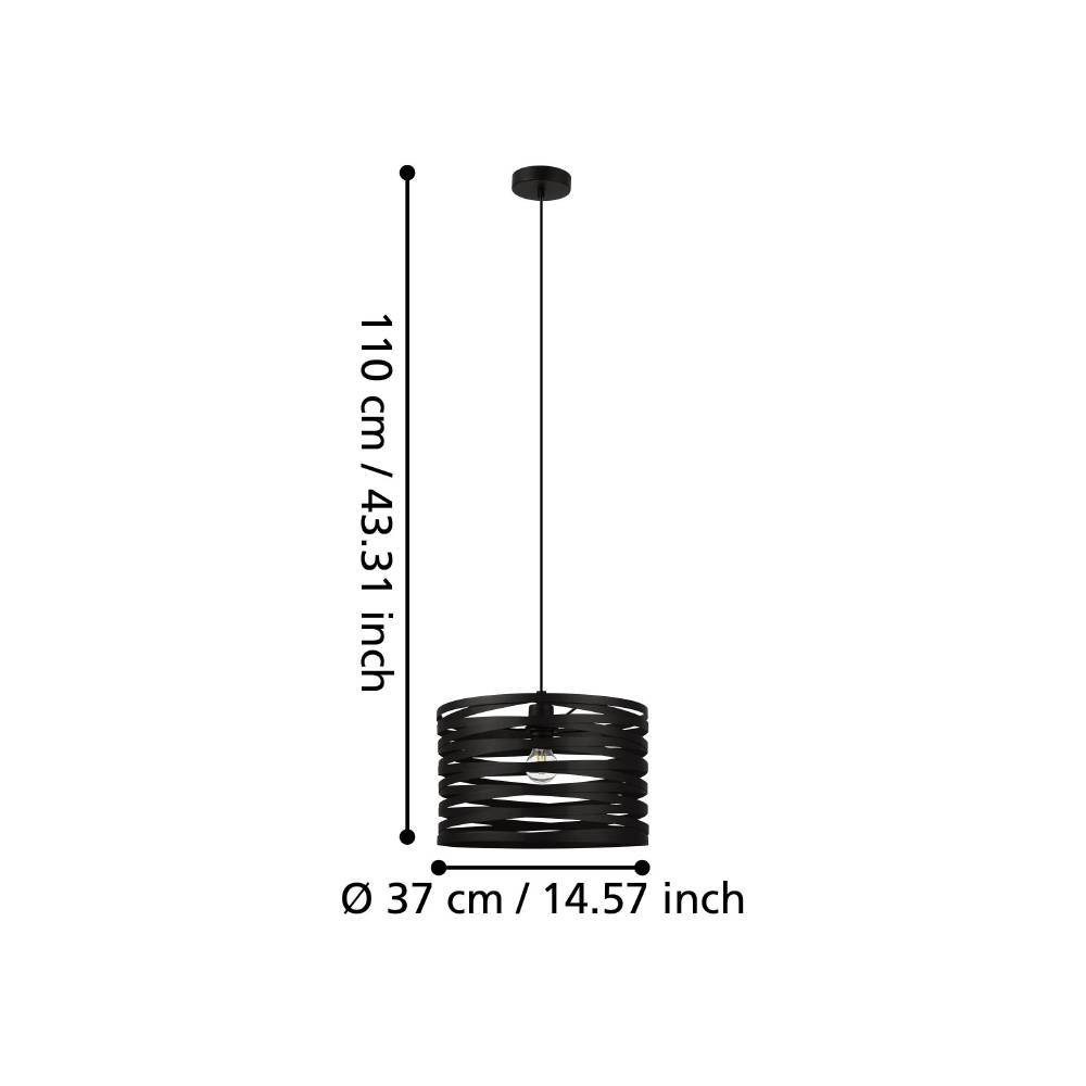 99345_DIMENSION_0001 | Eglo Romania Pendul CREMELLA E27 IP20 99345
