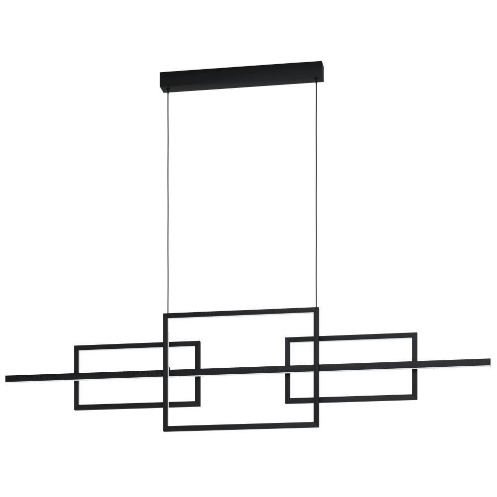 39798_VIEW_0001 | Eglo Romania Lustră minimalistă PUEBLA 39798 LED 35W 3000K IP20 oțel negru, plastic alb