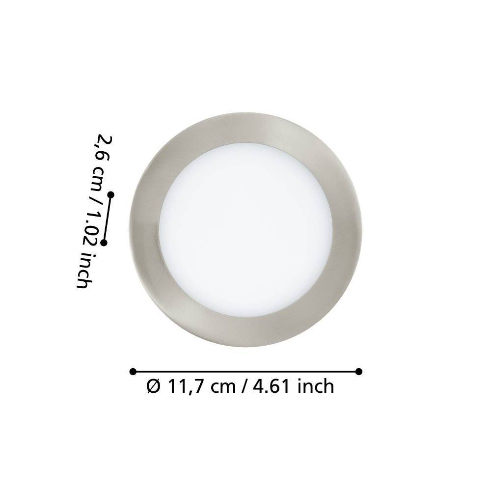 99137_DIMENSION_0001 | Eglo Romania Spot încastrat FUEVA 5 LED 5.5W IP20 99137