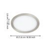 99139_DIMENSION_0001 | Eglo Romania Spot încastrat FUEVA 5 LED 17W IP20 99139