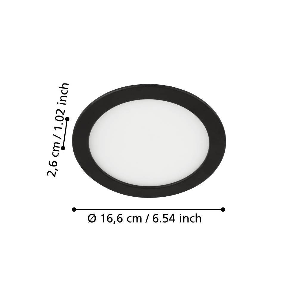 99144_DIMENSION_0001 | Eglo Romania Spot încastrat FUEVA 5 LED 11W IP20 99144