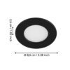 99146_DIMENSION_0001 | Eglo Romania Set 3 spoturi FUEVA 5 LED 3X2.7W IP20 99146