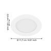 99148_DIMENSION_0001 | Eglo Romania Spot încastrat FUEVA 5 LED 5.5W IP20 99148