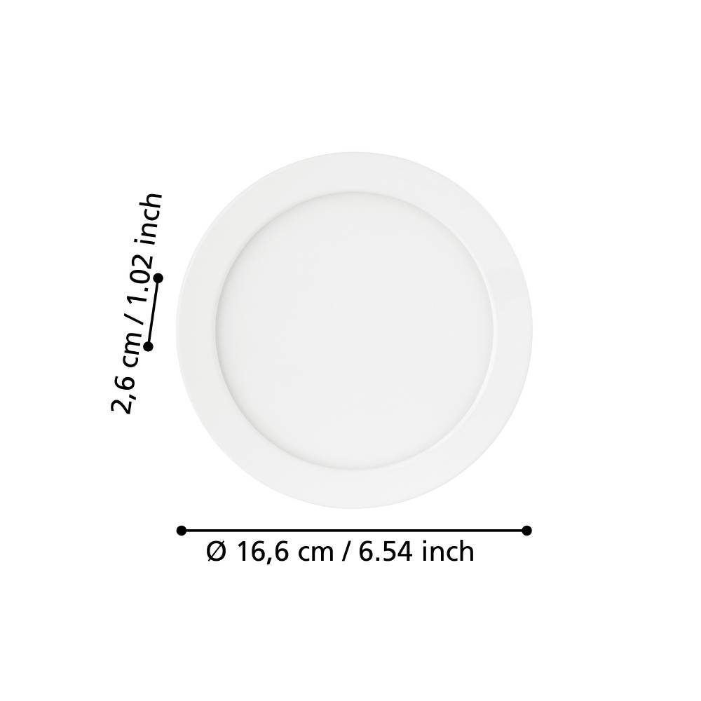 99149_DIMENSION_0001 | Eglo Romania Spot încastrat FUEVA 5 LED 11W IP20 99149