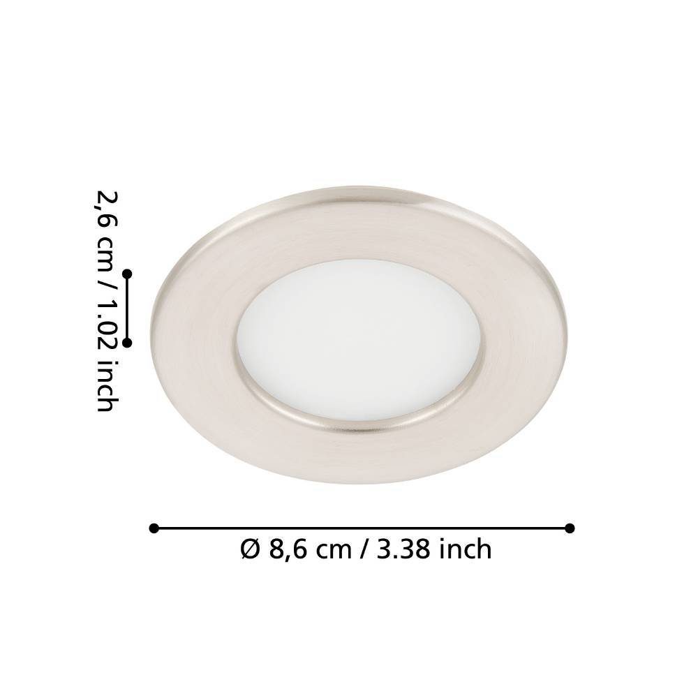 99152_DIMENSION_0001 | Eglo Romania Spot încastrat FUEVA 5 LED 2.7W IP20 99152