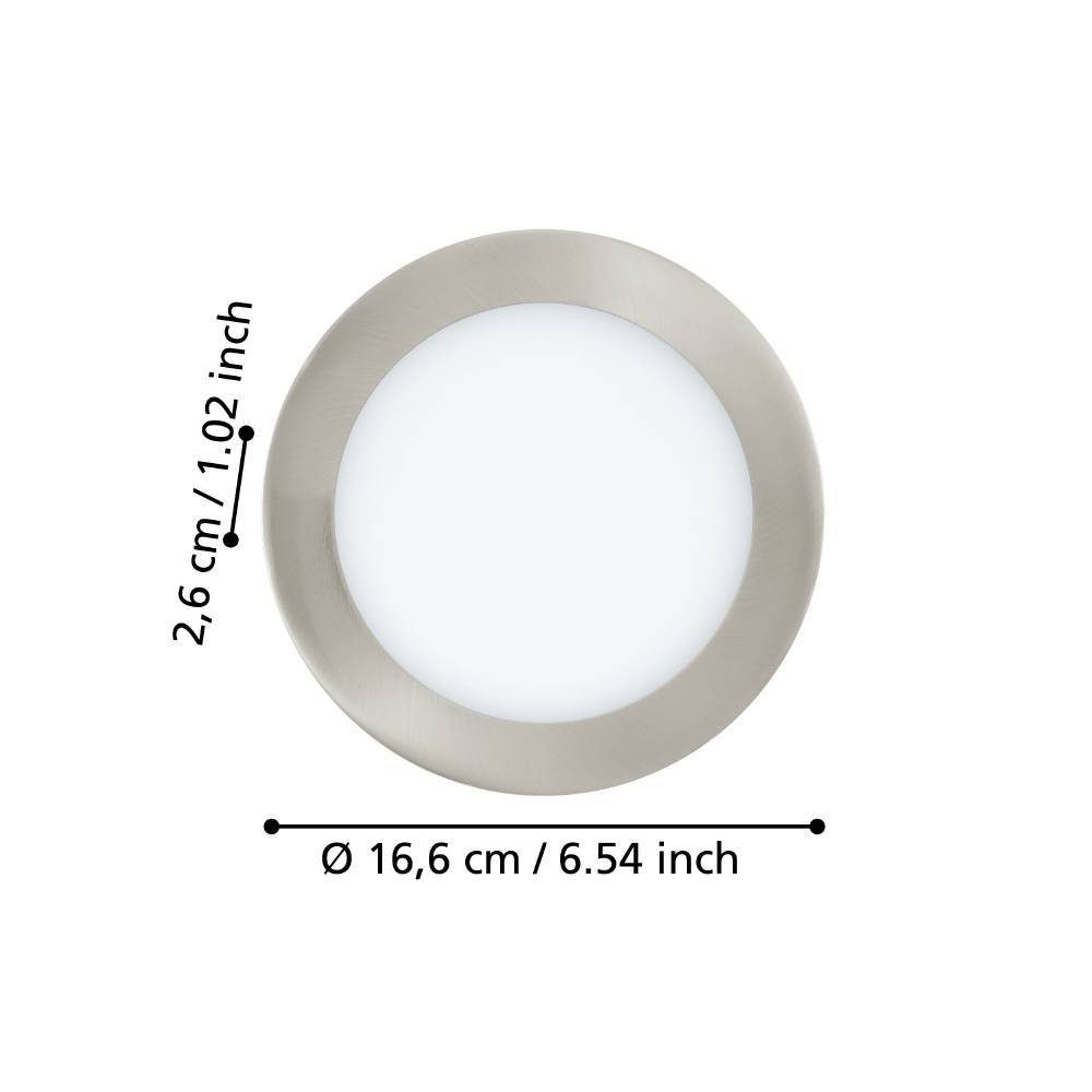 99154_DIMENSION_0001 | Eglo Romania Spot încastrat FUEVA 5 LED 11W IP20 99154