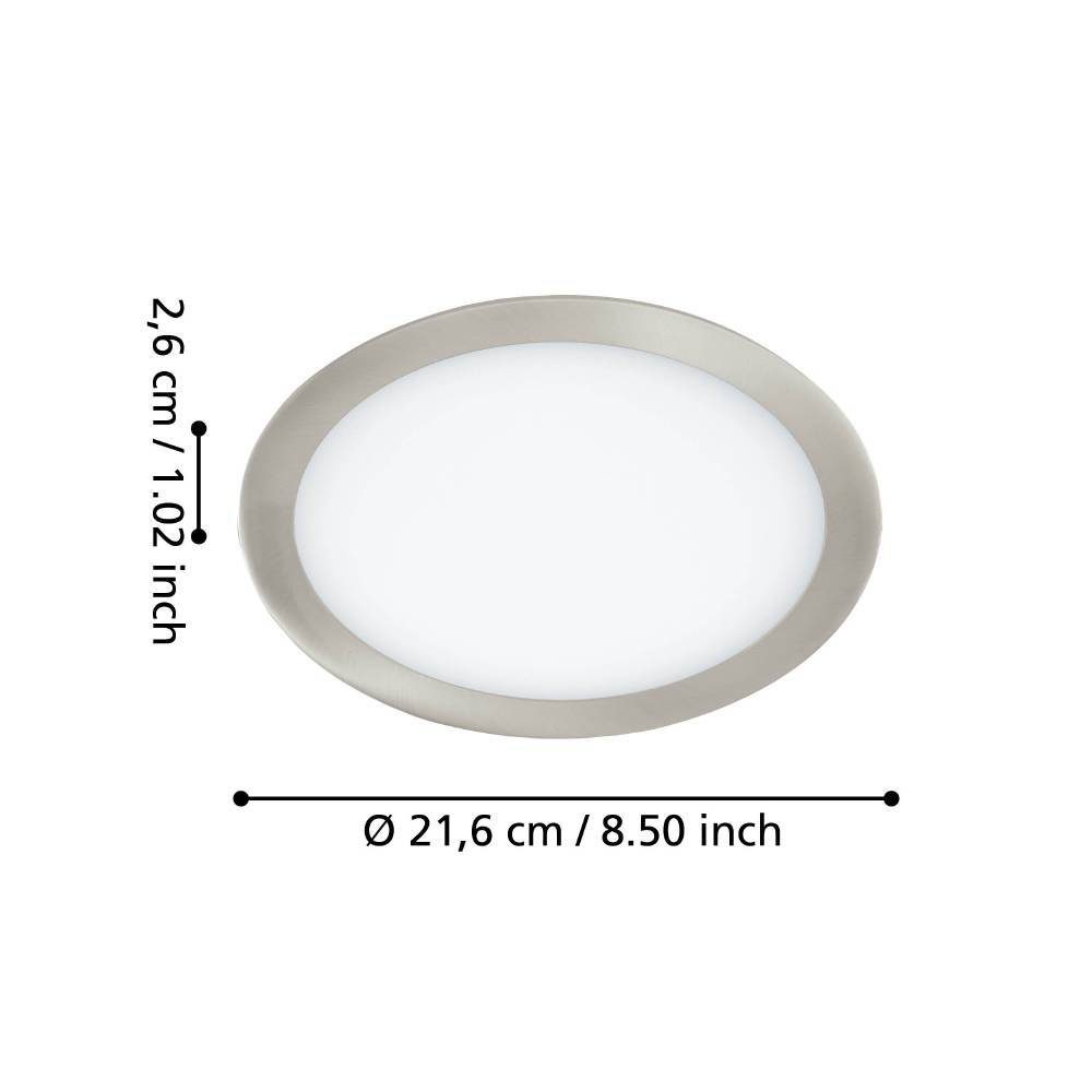 99155_DIMENSION_0001 | Eglo Romania Spot încastrat FUEVA 5 LED 17W IP20 99155