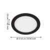 99159_DIMENSION_0001 | Eglo Romania Spot încastrat FUEVA 5 LED 17W IP20 99159
