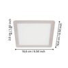 99184_DIMENSION_0001 | Eglo Romania Spot încastrat FUEVA 5 LED 11W IP20 99184
