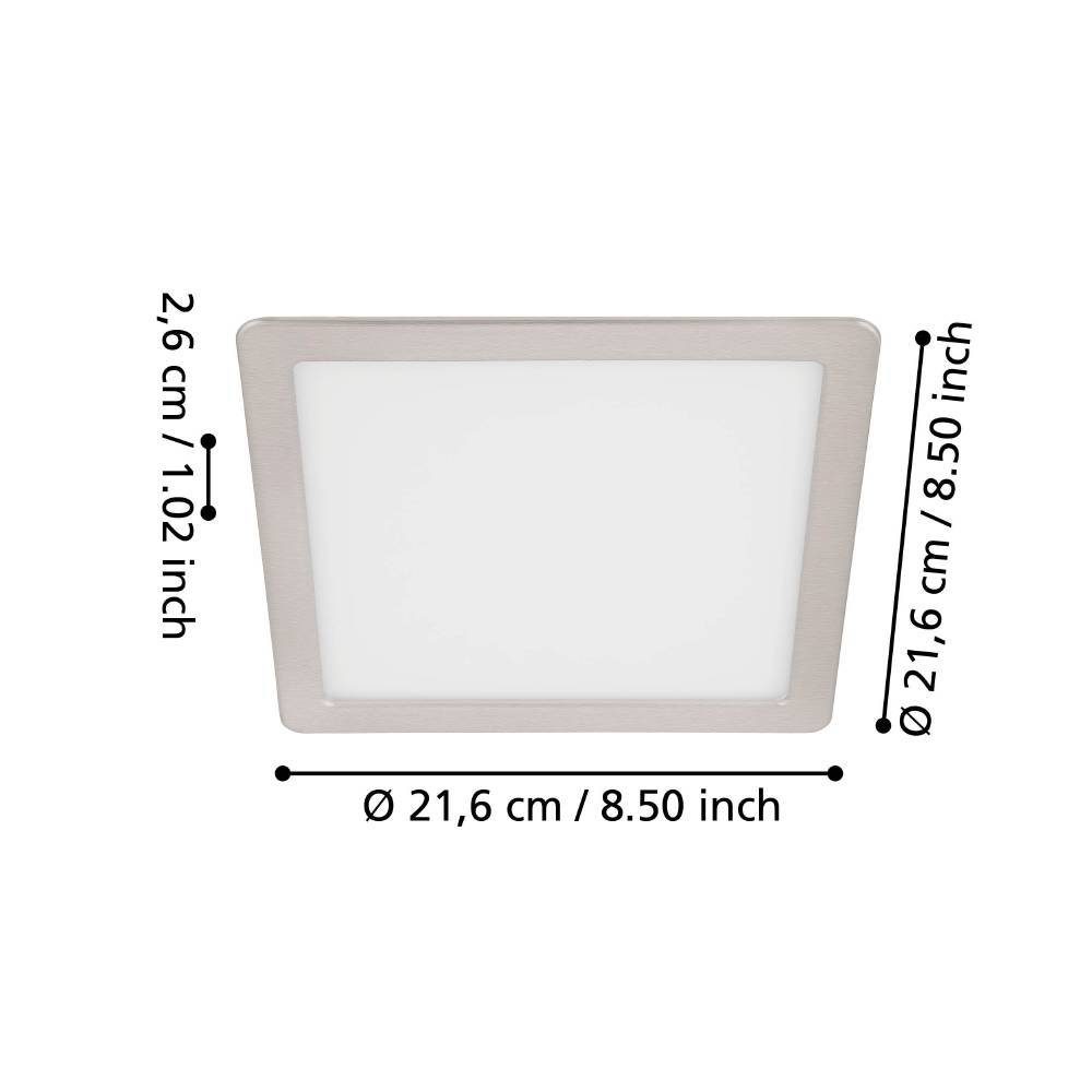 99185_DIMENSION_0001 | Eglo Romania Spot încastrat FUEVA 5 LED 17W IP20 99185