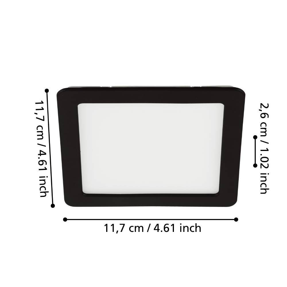 99187_DIMENSION_0001 | Eglo Romania Spot încastrat FUEVA 5 LED 5.5W IP20 99187