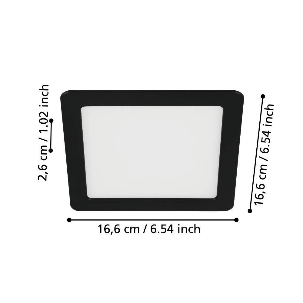99188_DIMENSION_0001 | Eglo Romania Spot încastrat FUEVA 5 LED 11W IP20 99188