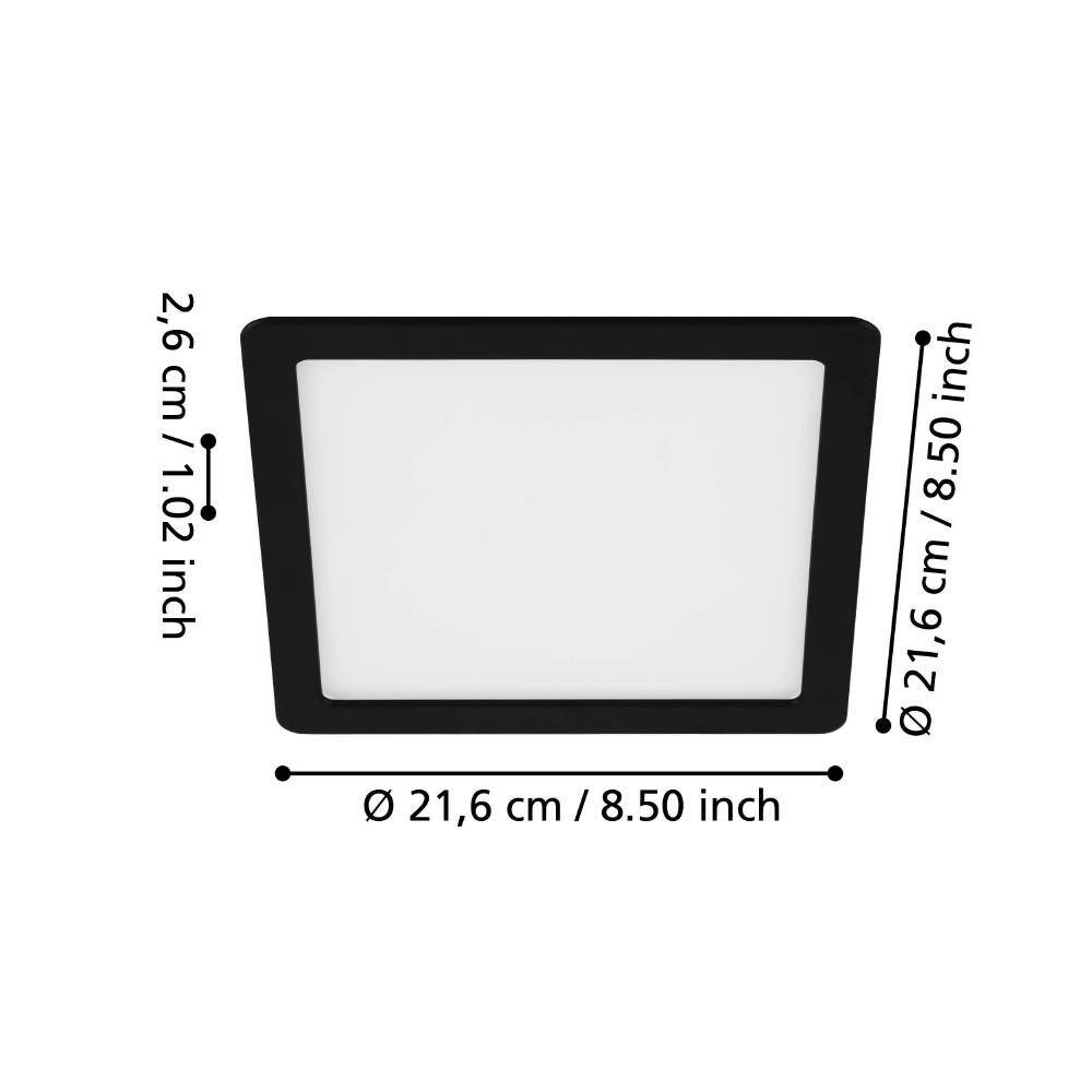 99189_DIMENSION_0001 | Eglo Romania Spot încastrat FUEVA 5 LED 17W IP20 99189