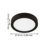 99233_DIMENSION_0001 | Eglo Romania Aplică/Plafonieră FUEVA 5 LED 11W IP20 99233