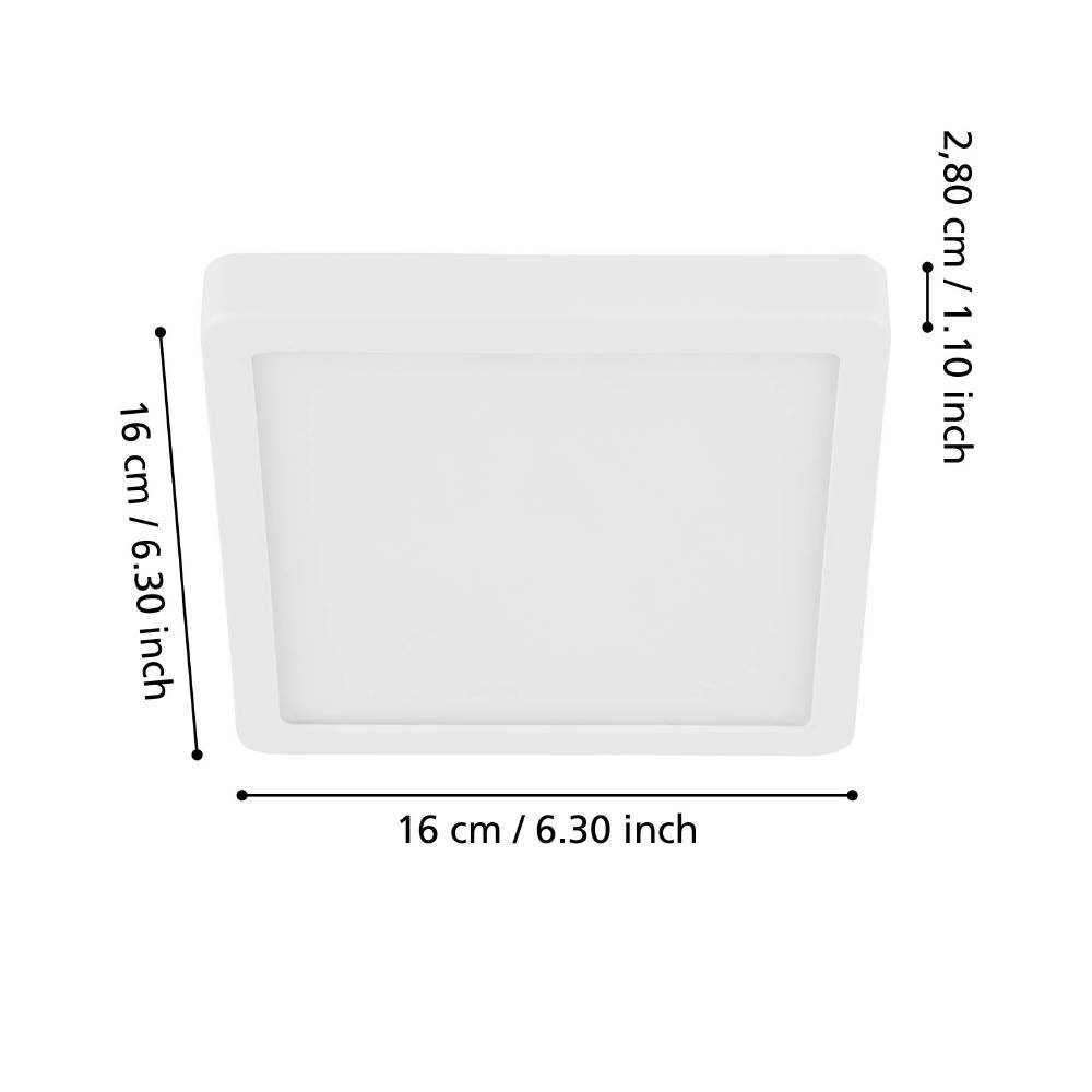 99236_DIMENSION_0001 | Eglo Romania Aplică/Plafonieră FUEVA 5 LED 11W IP20 99236
