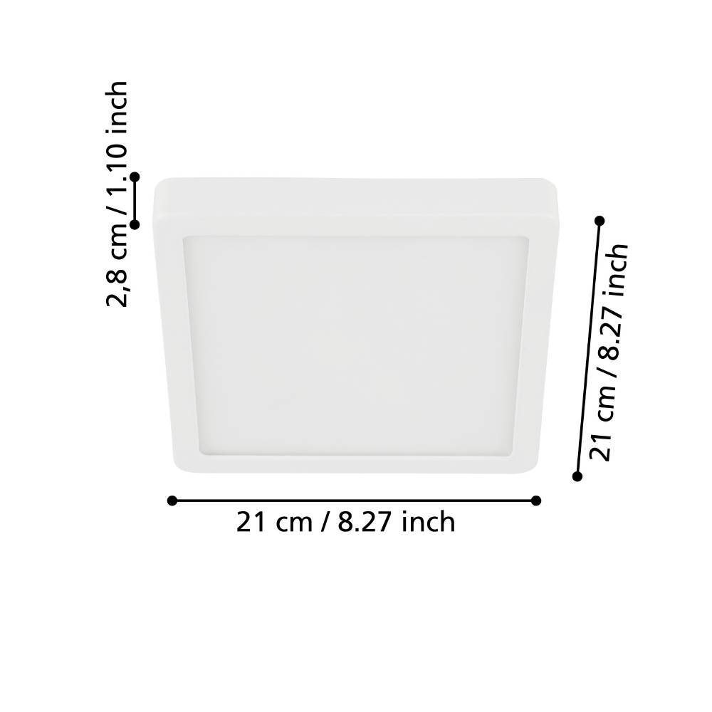 99237_DIMENSION_0001 | Eglo Romania Aplică/Plafonieră FUEVA 5 LED 17W IP20 99237
