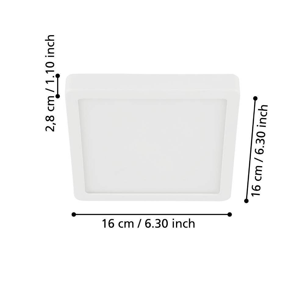 99246_DIMENSION_0001 | Eglo Romania Aplică/Plafonieră FUEVA 5 LED 11W IP20 99246