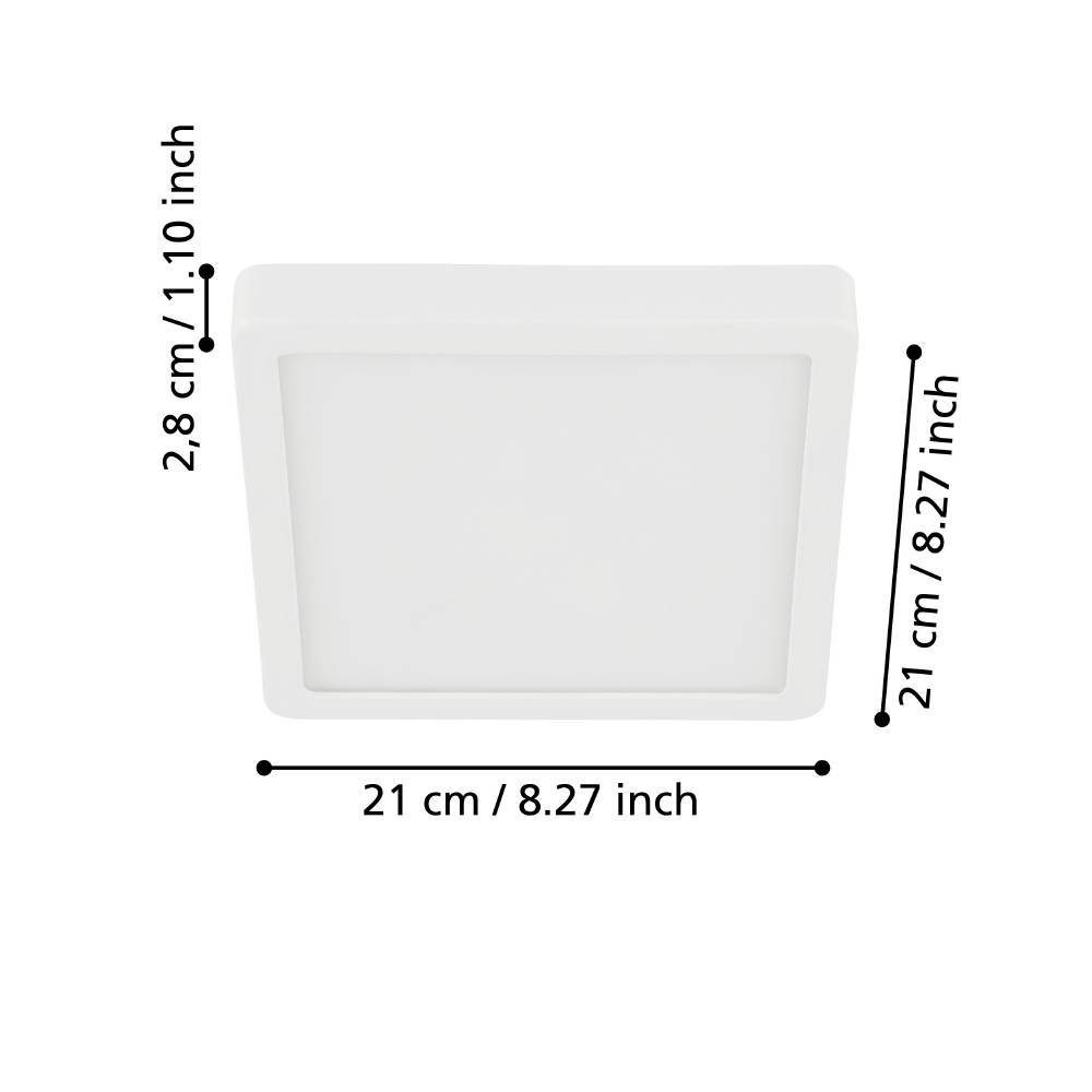 99247_DIMENSION_0001 | Eglo Romania Aplică/Plafonieră FUEVA 5 LED 17W IP20 99247