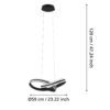 99249_DIMENSION_0001 | Eglo Romania Lustră CORREDERA LED 34W IP20 99249