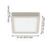 99253_DIMENSION_0001 | Eglo Romania Aplică/Plafonieră FUEVA 5 LED 17W IP20 99253
