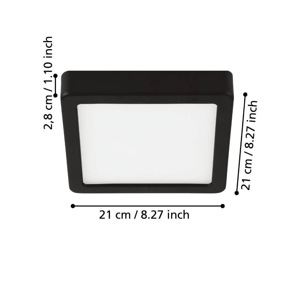 99256_DIMENSION_0001 | Eglo Romania Aplică/Plafonieră FUEVA 5 LED 17W IP20 99256