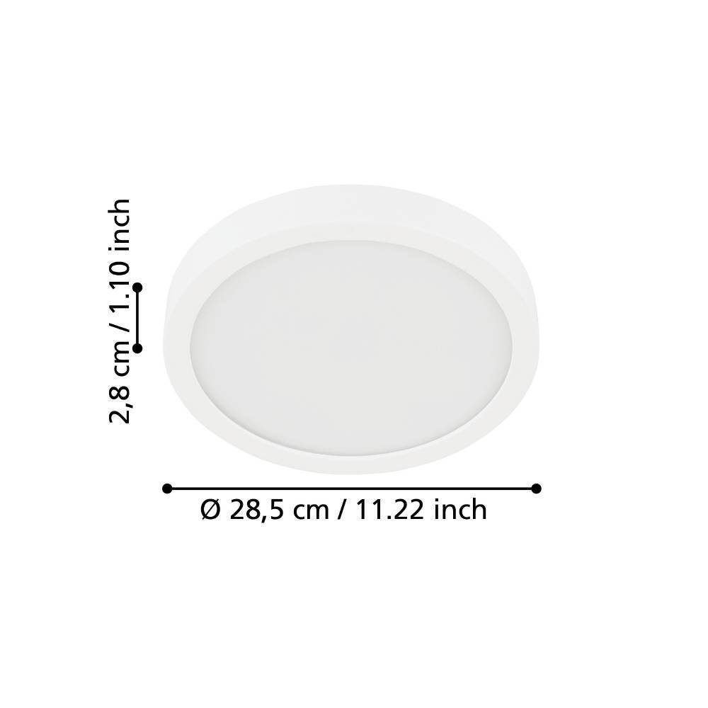 99259_DIMENSION_0001 | Eglo Romania Aplică/Plafonieră FUEVA 5 LED 20.5W IP20 99259